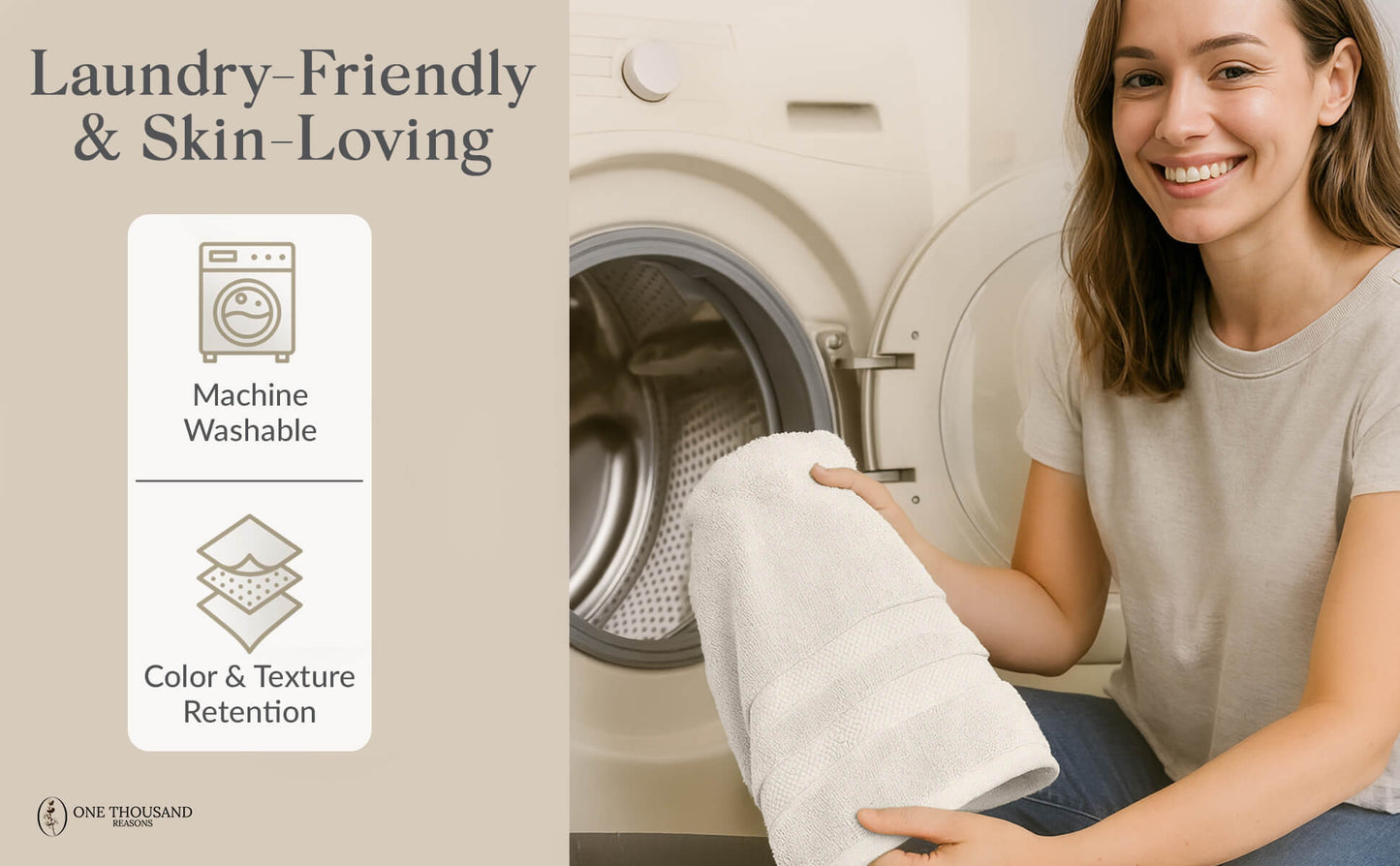 Single Stripe Zero-Twist Towel Set – 6-Piece Quick Dry Towels with Elegant Minimalist Finish