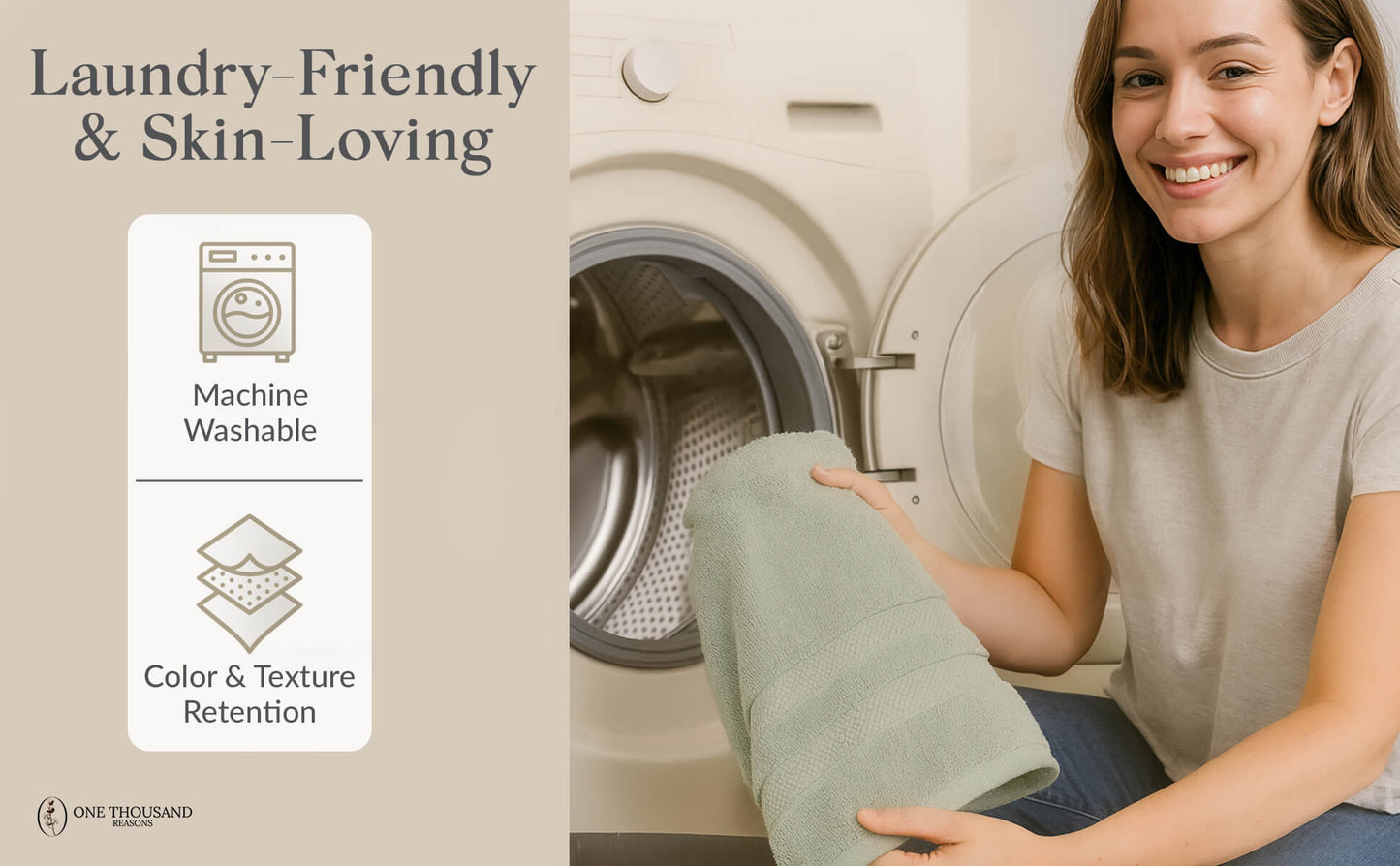 Single Stripe Zero-Twist Towel Set – 6-Piece Quick Dry Towels with Elegant Minimalist Finish